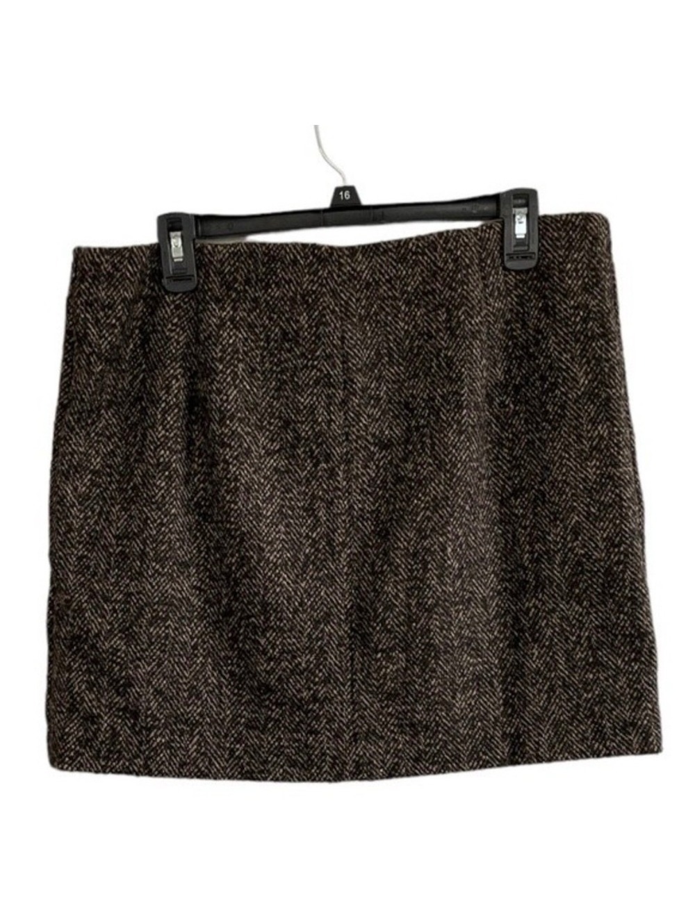 H&M Brown Tweed Mini Skirt Size L